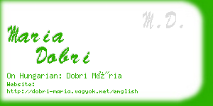 maria dobri business card